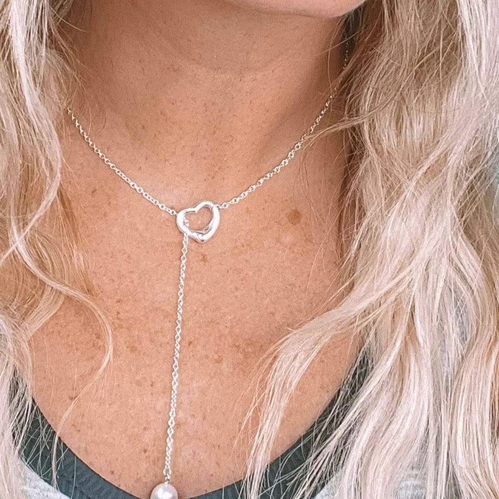 Open Heart Lariat Necklace + Tiffany and Co